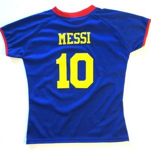 WOMEN'S BARCELONA #10 MESSI SOCCER JERSEY